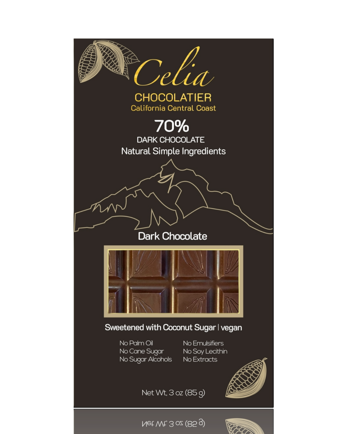 Premium Dark - 70% Dark Chocolate – Celia Chocolatier